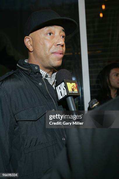 Entertainment/fashion mogul Russell Simmons on the red carpet at the 4th annual Two Kings Dinner hosted by Jay-Z and LeBron James at the W Dallas on...