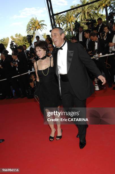 Thierry Ardisson and his wife.