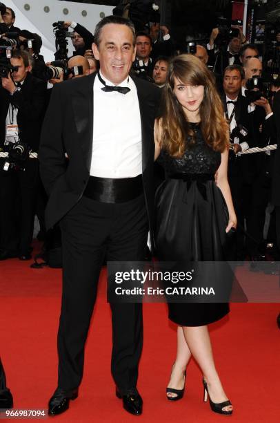 Thierry Ardisson and his daughter.