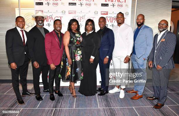 Dominic Stokes, actor Isaiah Washington, Andrew Hawkins, Nikki Walker, Founder of IMPACT Magazine Tunisha Brown, Jeff Johnson, Christian Kirksey,...