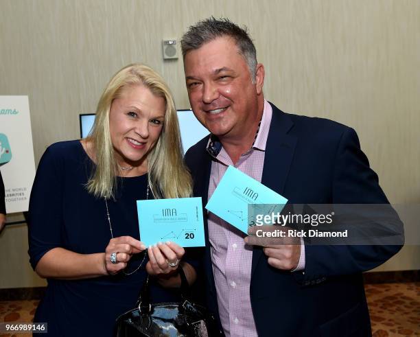 Jessica Ettinger and Cam "Buzz" Brainerd attend the Innovation In Music Awards on June 3, 2018 in Nashville, Tennessee.