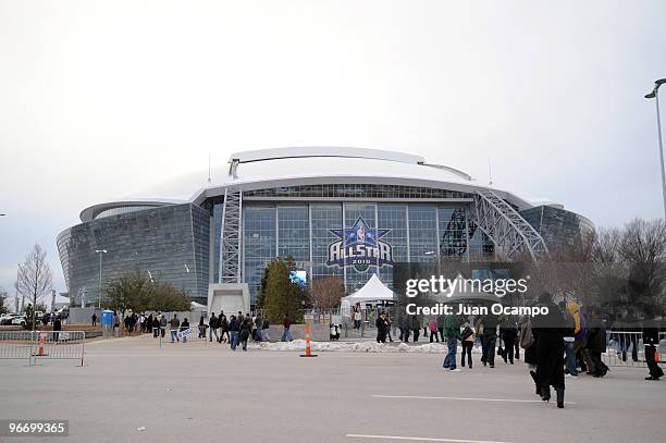 General exterior view of Cowboys Stadium during the NBA All-Star Game, as part of 2010 NBA All-Star Weekend on February 14, 2010 at Cowboys Stadium...