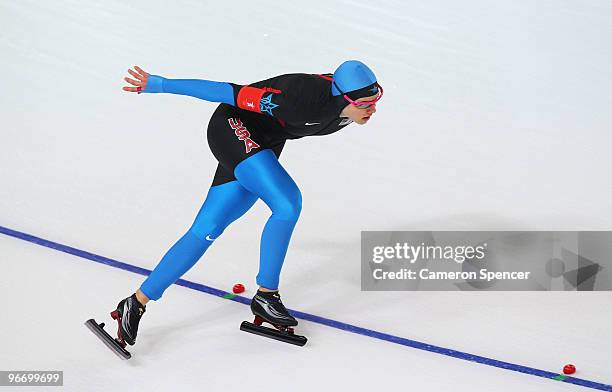 Nancy Swider-Pelz Jr. Of United States competes in the Speed Skating Ladies' 3,000m on day 3 of the Vancouver 2010 Winter Olympics at Richmond...