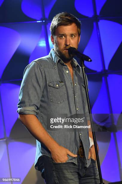 Charles Kelley of Lady Antebellum speaks onstage at the Innovation In Music Awards on June 3, 2018 in Nashville, Tennessee.