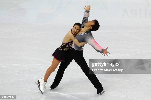 Xue Shen and Hongbo Zhao of China compete in the figure skating pairs short program on day 3 of the Vancouver 2010 Winter Olympics at Pacific...