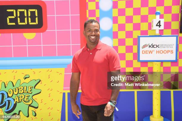 Alfonso Ribeiro attends Double Dare presented by Mtn Dew Kickstart at Comedy Central presents Clusterfest on June 3, 2018 in San Francisco,...
