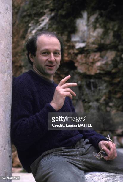 Portrait d'Ivan Fisher, chef d'orchestre hongrois, le 23 mars 1990 en Israël.