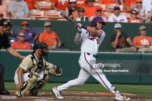 Clemson and Vanderbilt met in the afternoon elimination game of the NCAA 2018 Division I Baseball Championship played in Clemson, S.C. On June 3,...