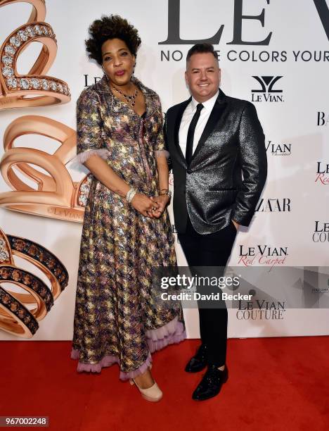 Singer Macy Gray and television personality Ross Matthews attend the Le Vian 2019 Red Carpet Revue at the Mandalay Bay Convention Center on June 3,...