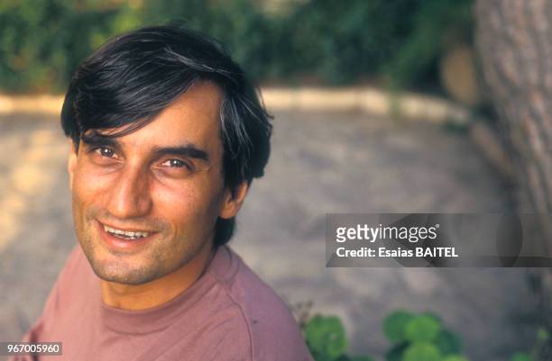 Portrait de Maurice Szafran, journaliste, le 16 septembre 1991 en Israël.