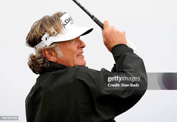 Tommy Armour III hits a drive during the final round of The ACE Group Classic at The Quarry on February 14, 2010 in Naples, Florida.