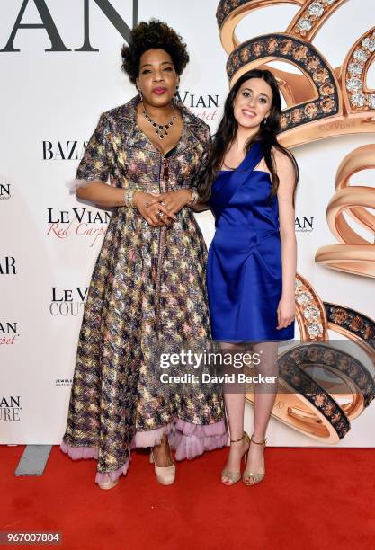 Singer Macy Gray and Lexy LeVian attend the Le Vian 2019 Red Carpet Revue at the Mandalay Bay Convention Center on June 3, 2018 in Las Vegas, Nevada.