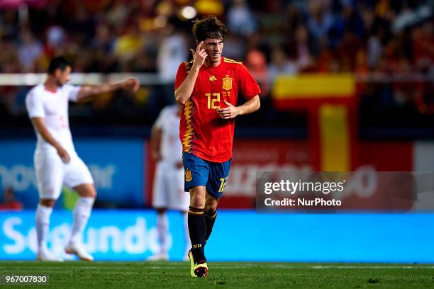 Odriozola during a International friendly match between Spain against Switzerland in La Ceramica Stadium, Villarreal, Spain, on 03 June of 2018.