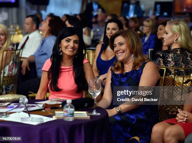 Miranda LeVian and Elizabeth LeVian attend the Le Vian 2019 Red Carpet Revue at the Mandalay Bay Convention Center on June 3, 2018 in Las Vegas,...