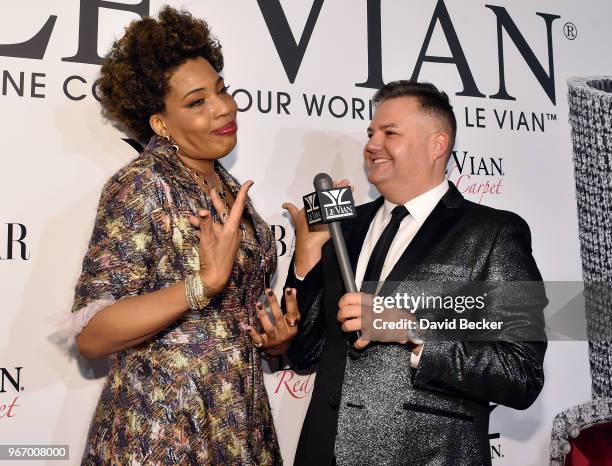 Singer Macy Gray and television personality Ross Matthews attend the Le Vian 2019 Red Carpet Revue at the Mandalay Bay Convention Center on June 3,...