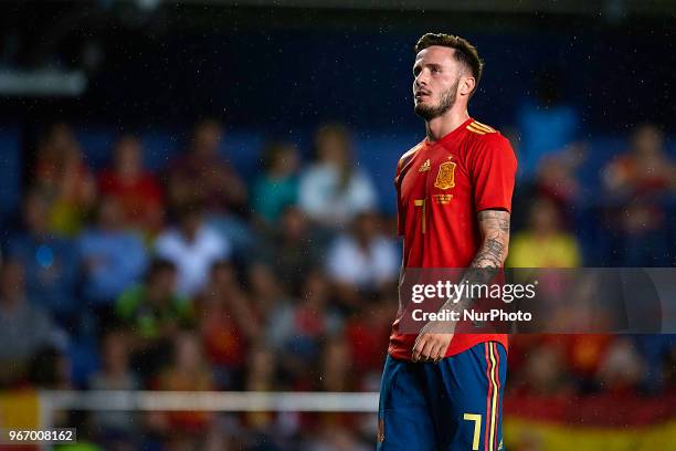 Saul Niguez during a International friendly match between Spain against Switzerland in La Ceramica Stadium, Villarreal, Spain, on 03 June of 2018.