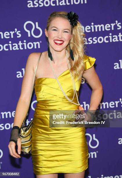 Singer Ashley Campbell attends Nashville '80s Dance Party benefiting The Alzheimer's Association at Wildhorse Saloon on June 3, 2018 in Nashville,...