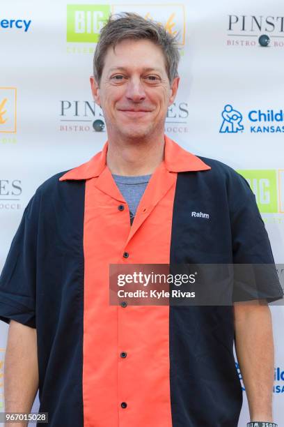 Kevin Rahm walks the Red Carpet before participating in bowling at Pinstripes during the Big Slick Celebrity Weekend benefitting Children's Mercy...