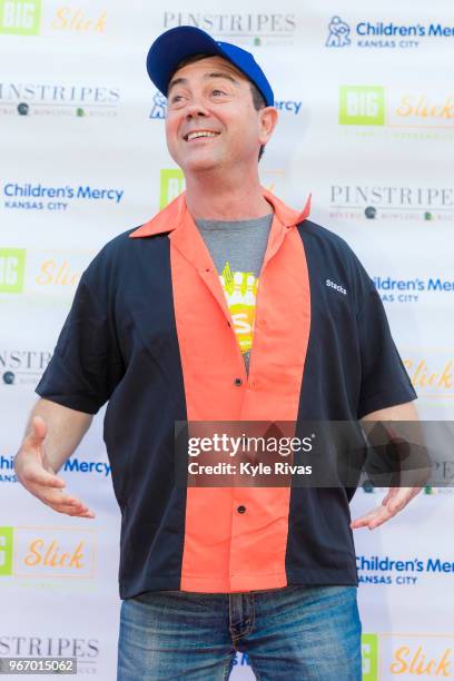 Joe Lo Truglio walks the Red Carpet before participating in bowling at Pinstripes during the Big Slick Celebrity Weekend benefitting Children's Mercy...