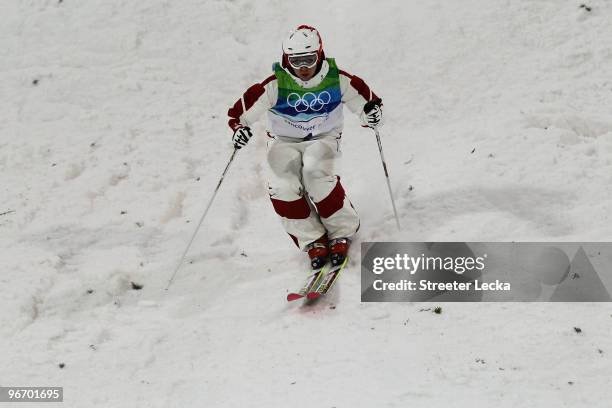 Alexandre Bilodeau of Canada competes during the Freestyle Skiing Men's Moguls on day 3 of the 2010 Winter Olympics at Cypress Freestyle Skiing...