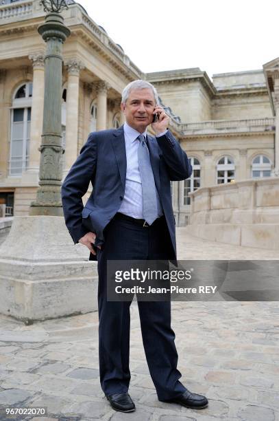 Claude Bartolone, le nouveau Président socialiste de l'Assemblée Nationale, le 19 juin 2012, Paris, France.