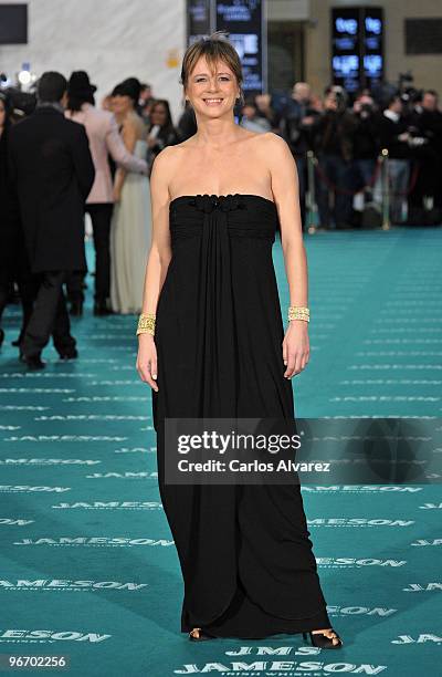 Spanish actress Emma Suarez attends Goya awards 2010 photocall at "Palacio de Congresos" on February 14, 2010 in Madrid, Spain.