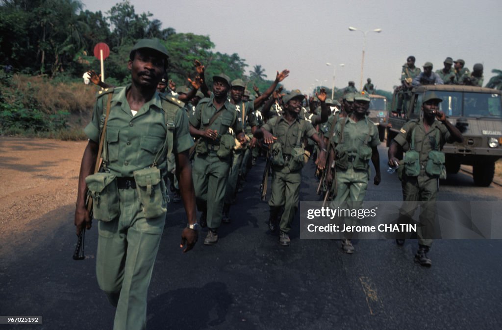 Soldats ghanéens après le coup d'état