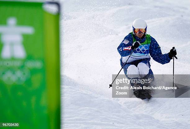 Bryon Wilson of the USA takes 2nd place during the Men's Freestyle Skiing Moguls on Day 3 of the 2010 Vancouver Winter Olympic Games on February 14,...