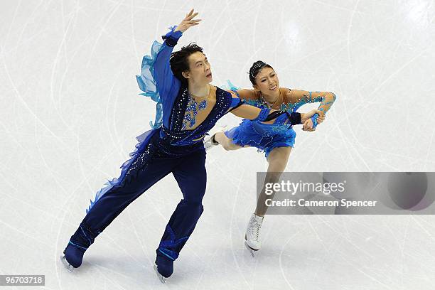 Qing Pang and Jian Tong of China compete in the figure skating pairs short program on day 3 of the Vancouver 2010 Winter Olympics at Pacific Coliseum...