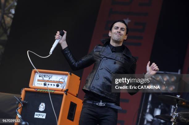 Rock en Seine'Music Festival. US band 'Lost Prophets' performing live.