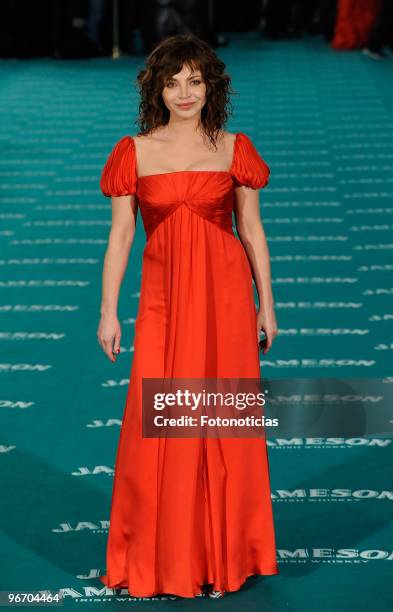 Neus Asensi arrives to the 2010 edition of the 'Goya Cinema Awards' ceremony at the Palacio de Congresos on February 14, 2010 in Madrid, Spain.