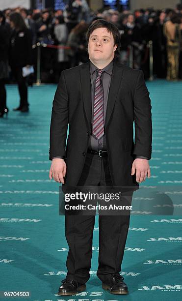 Spanish actor Pablo Pineda attends Goya awards 2010 photocall at "Palacio de Congresos" on February 14, 2010 in Madrid, Spain.