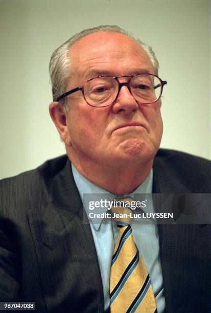 Jean-Marie Le Pen, President du Front National. Jean-Marie Le Pen, President du Front National.