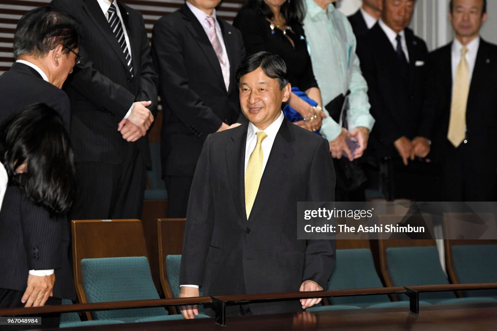 Crown Prince Naruhito Attends Music Concert