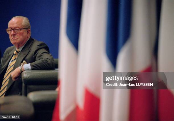 Jean-Marie Le Pen, President du Front National. Jean-Marie Le Pen, President du Front National.