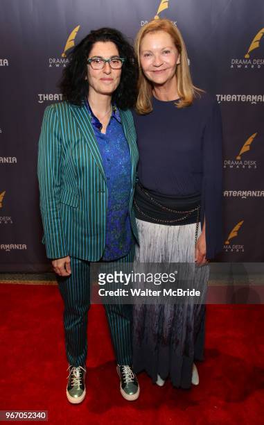 Tina Landau and Joan Allen during the arrivals for the 2018 Drama Desk Awards at Town Hall on June 3, 2018 in New York City.