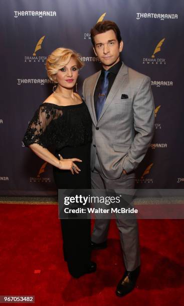 Orfeh and Andy Karl during the arrivals for the 2018 Drama Desk Awards at Town Hall on June 3, 2018 in New York City.