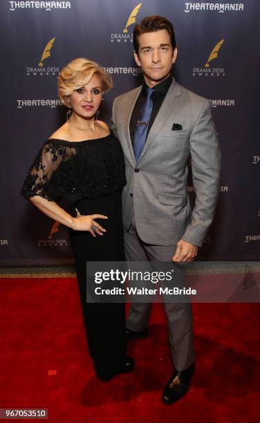 Orfeh and Andy Karl during the arrivals for the 2018 Drama Desk Awards at Town Hall on June 3, 2018 in New York City.