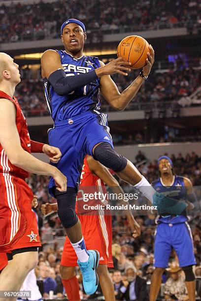 Paul Pierce of the Eastern Conference goes up for a shot against the Western Conference during the fourth quarter of the NBA All-Star Game, part of...