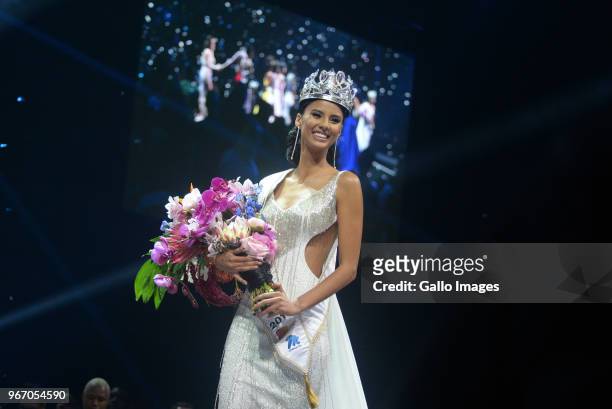 Miss SA 2018 Tamaryn Green during the Miss SA 2018 beauty pageant grand finale at the Time Square Sun Arena on May 27, 2018 in Pretoria, South...