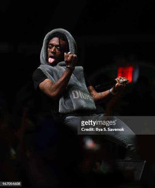 Lil Uzi Vert performs during 2018 Governors Ball Music Festival - Day 3 on June 3, 2018 in New York City.
