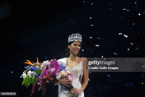 Miss SA 2018 Tamaryn Green during the Miss SA 2018 beauty pageant grand finale at the Time Square Sun Arena on May 27, 2018 in Pretoria, South...