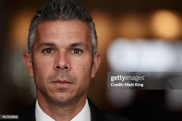 Steve Corica of Sydney FC poses during the 2010 A-League Finals Series Launch at the Sheraton on the Park Hotel on February 15, 2010 in Sydney,...
