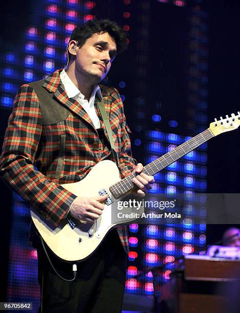 Singer John Mayer performs in Concert at the Air Canada Centre on February 14, 2010 in Toronto, Canada.