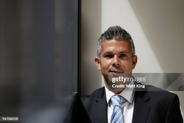 Steve Corica of Sydney FC poses during the 2010 A-League Finals Series Launch at the Sheraton on the Park Hotel on February 15, 2010 in Sydney,...