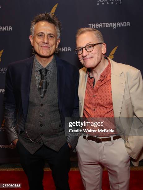 David Greenspan and William Kennon during the arrivals for the 2018 Drama Desk Awards at Town Hall on June 3, 2018 in New York City.