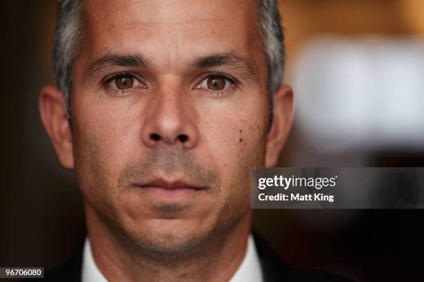 Steve Corica of Sydney FC poses during the 2010 A-League Finals Series Launch at the Sheraton on the Park Hotel on February 15, 2010 in Sydney,...