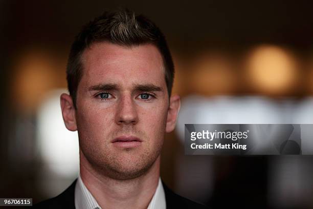 Shane Smeltz of Gold Coast United poses during the 2010 A-League Finals Series Launch at the Sheraton on the Park Hotel on February 15, 2010 in...
