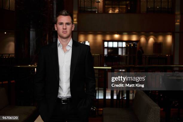 Shane Smeltz of Gold Coast United poses during the 2010 A-League Finals Series Launch at the Sheraton on the Park Hotel on February 15, 2010 in...