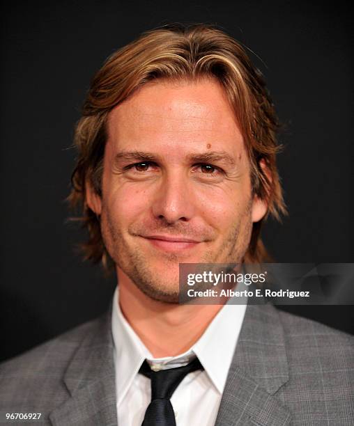 Actor Gabriel Macht arrives at the Santa Barbara International Film Festival closing night screening of "Middle Men" on February 14, 2010 in Santa...